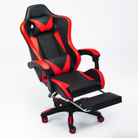 Chaise de jeu Youhan YH-723 moderne en cuir PU, hauteur réglable, structure en fer, pour cybercafé, bureau, jeux compétitifs, ordinateur