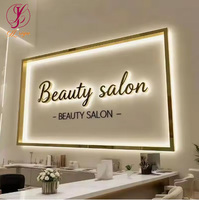 Enseigne LED, Enseigne lumineuse LED personnalisée pour entreprises, Enseigne de salon, Enseigne murale LED pour spa et réception, Enseigne LED cosmétique pour affichage mural