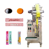 Machine d'emballage verticale entièrement automatique pour liquides, idéale pour la sauce tomate, la mayonnaise, la sauce au fromage, les bâtonnets de nourriture pour chats