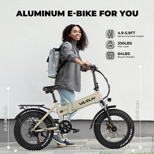 Bicicleta Eléctrica Plegable con Llantas Gruesas de 20 Pulgadas, Potencia Máxima de 750 W, 48 V, 13 Ah, Alcance de 100 km, Shimano de 7 Velocidades, Freno de Disco IP65, Carga de 150 kg, Almacén en la UE - Product Image 6
