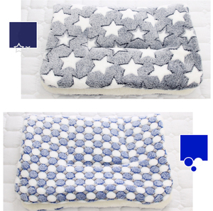 Tapis de <span class=keywords><strong>lit</strong></span> pour animaux de compagnie ultra doux et simple à 3 couches Fasnlon, réutilisable, anti-morsure, pour chiens et chats, couvertures portables. - Product Image 6