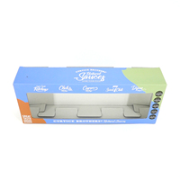 Boîte de présentation personnalisée en carton ondulé imprimé, solution d'emballage pour les collations, les cosmétiques, les jouets et les biens de consommation