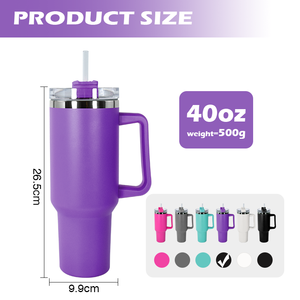 Travel Car Custom 40oz Double-layer Stainless Steel Thermos Handle Lid <b>Gift</b> Leak-Proof BPA Free Classic LED Temperature Display - Product Image 5