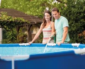Intex Schwimmbad 10ft Family Frame Schwimmbäder im Freien Aufblasbarer oberirdischer Pool - Product Image 2