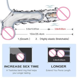 STELLAR PATH AAV Manchon réaliste pour pénis en TPE, réutilisable, extenseur de pénis, préservatif, retardateur d'éjaculation - Product Image 6