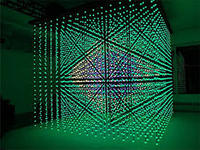 Éclairage décoratif de Noël DMX 36/50mm RGB Ball Pixel String Lights 3D LED