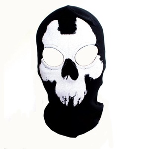 Passamontagna Nero in Cotone Maschera <span class=keywords><strong>Teschio</strong></span> Scheletro Fantasma Sciarpa Cappuccio Copricapo da Sci per Casco da <span class=keywords><strong>Moto</strong></span> per Motociclismo ed Escursionismo all'Aperto - Product Image 6
