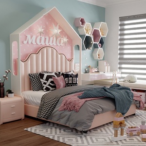 NOVA Beautiful Dream Rose Chambre Ensemble Haute Qualité Fille 12 Ans Enfants Lits En Bois Enfants Château Lit - Product Image 1