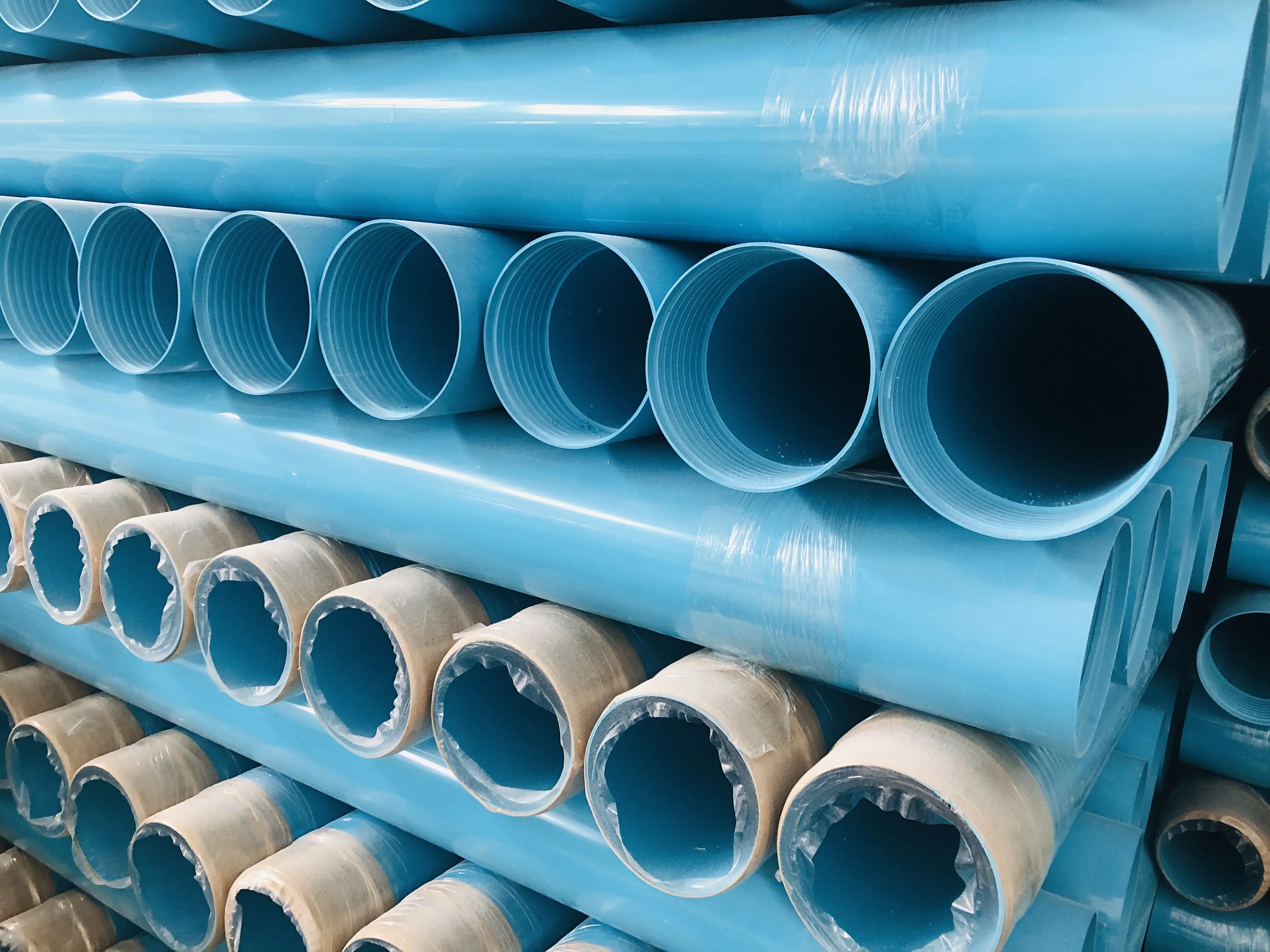 Full Size OEM Pvc Well Casing And Screen Pipes