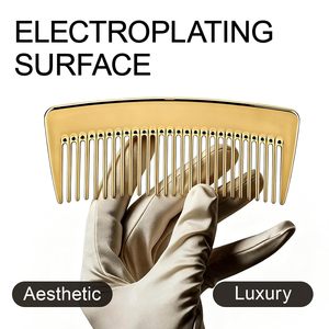 Peigne de voyage portable rectangulaire à dents larges pour salon de coiffure, en plastique, pour la maison, démêlant et antistatique - Product Image 4