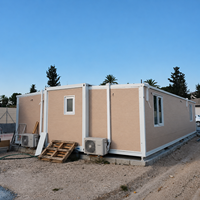 Maison préfabriquée extensible à double aile, villa conteneur pliable, mini-maison entièrement meublée, capsule d'hébergement pour hôtel de villégiature