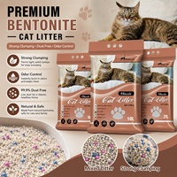 Litière pour chat parfumée au café, contrôle puissant des odeurs, agglomération rapide, litière pour chat en bentonite à agglomération rapide, fournisseur, fabricant chinois