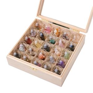 Caja de Muestras de Piedras Naturales en Bruto, Jade, Ágata, Roca, Set de Regalo Educativo para Niños sobre Ciencia y Popularización Científica - Product Image 1