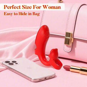Vibrateur à doigt portable à double moteur pour adultes - Vibrateur <span class=keywords><strong>de</strong></span> masturbation féminine, Vibrateur <span class=keywords><strong>de</strong></span> doigt, Vibrateur préservatif - Product Image 5