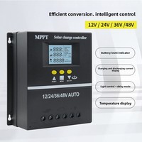 Contrôleur solaire MPPT 12V/24V/48V/72V, identification automatique de la tension PV maximale, chargeur intelligent