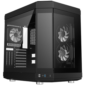 2025 mới chơi game PC trường hợp hai mặt kính ATX trường hợp máy tính tháp giữa chơi game PC ATX PC Trường hợp với màn hình LCD - Product Image 6