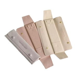 <b>Hot</b> Sale Luxury Microfiber Necklace Pendant Bracelet Storage Jewelry <b>Bag</b> Customized Logo Bracelet Packaging <b>Bag</b> - Product Image 3