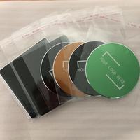 Regalo Corporativo, Etiqueta Metálica Personalizada, Posavasos de Acero Inoxidable, Base para Vasos, Alfombrilla para Bebidas, Etiqueta Grabable con Láser