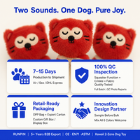 Jouet en peluche en velours de maïs couineur pour chien et chat, résistant aux morsures, pour chiot et chaton, nettoyage des dents, pack varié de 300 designs, 56g