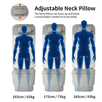 Tapis de massage à compression d'air pour le corps entier avec chauffage multi-zones et enveloppement complet des jambes et des pieds pour la maison, vente en gros, OEM