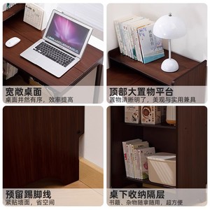 Multifunctional folding table/<b>desk</b> for rental apartments, <b>small</b> bedrooms, and student use; can store books. - Product Image 3