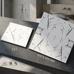 Vistaar 12x12 Inch Digital Printed Ceramic <b>Floor</b> Tiles Glossy <b>Matt</b> Finish Bathroom Interior Commercial Building Constructions - Product Image 1