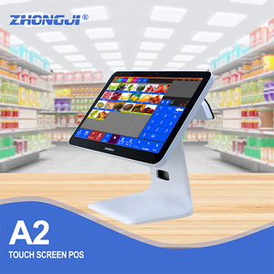 Zhongji <span class=keywords><strong>A2C</strong></span> Pantalla única + Pantalla de cliente Pantalla táctil Cajas registradoras Sistema Pos - Product Image 1