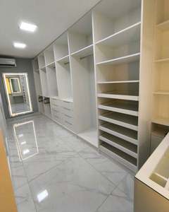 Armoire de chambre à coucher professionnelle de haute qualité, personnalisable, multi-espaces de rangement, luxe léger italien haut de gamme - Product Image 3