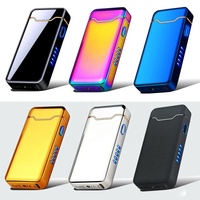 Briquet électrique rechargeable par USB, coupe-vent, durable, briquet à arc de feu pour cigare, pipe - Cadeau d'affaires