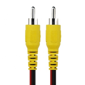 Cáp đầu ra video RCA 1/2/3/6m, camera lùi ô tô, dây phát hiện camera lùi, cáp âm thanh video RCA, đầu nối đực Aux cho màn hình - Product Image 3