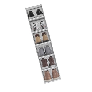 Paquete de 12 Cajas de Almacenamiento de Zapatos, Organizador de Zapatos Apilable de Plástico Transparente para Armario, Contenedores Plegables para Zapatos - Product Image 6