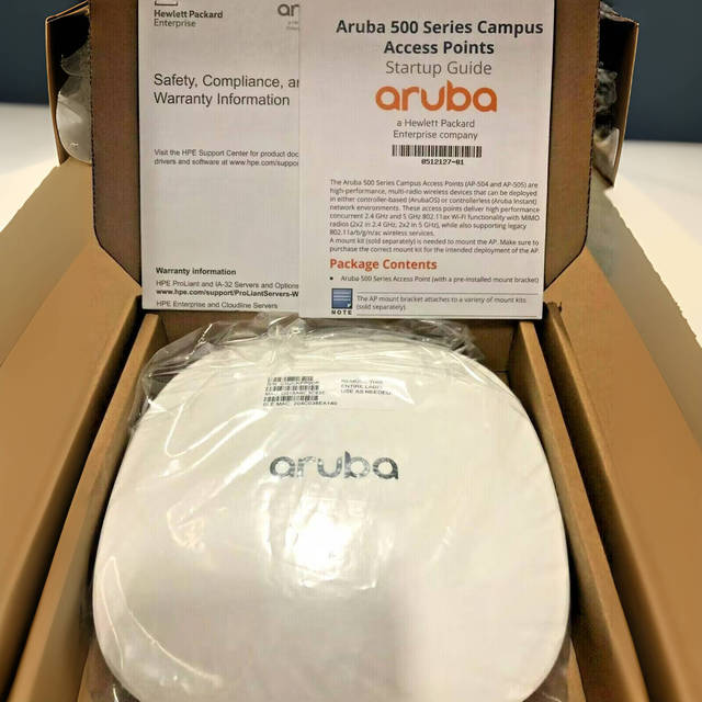 F/S New in Stock HPE Aruba AP-505 (RW) Wi-Fi 6 Wireless Access Point R2H28A AP-505