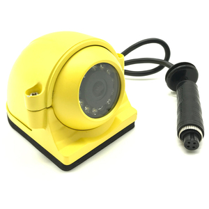 משאית ואוטובוס AHD 1080P עמיד למים עם ראיית לילה מצלמה צמודת צד 12V 3 אינץ' מארז מתכת צהוב - Product Image 1