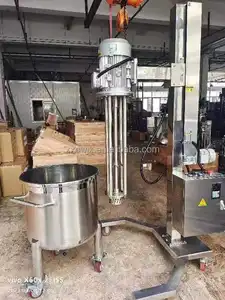 200L Blender Blender emülsiyon kozmetik mikser homojenleştirici emülsifiye endüstriyel mikser makine hidrolik asansör dağıtma makinesi