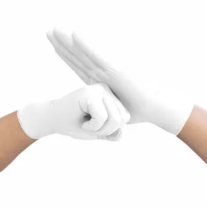 Nitrile Gloves powder and latex free no water leakage waterproof for examination work safety and housekeeping