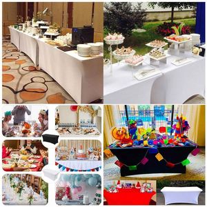 Todos los tamaños Trade Show Logotipo impreso Cubierta de mesa de poliéster Manteles Cubiertas de escritorio personalizadas Paño de escritorio para exposición - Product Image 6