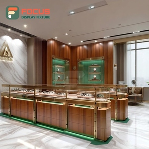 Fabricante de Muebles Personalizados para Joyería Minorista, Vitrina de Exhibición con Marco Metálico para Espacios de Boutique - Product Image 1