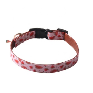 Verstellbares Hunde halsband mit Mustern Fruit Flower Series Bowtie Style Ultra bequemes weiches Nylon-Gurtband für Haustiere - Product Image 6