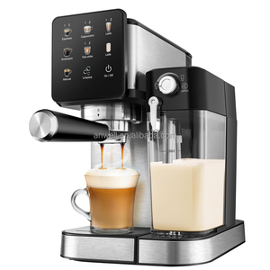 Machine à café expresso <span class=keywords><strong>semi</strong></span>-<span class=keywords><strong>automatique</strong></span> Anwell Cappuccino avec capsules, eau chaude, vapeur et mousseur à lait – Offre spéciale - Product Image 3