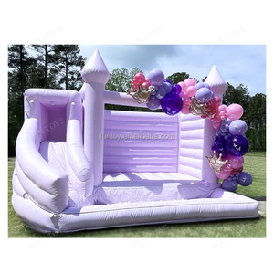 Castillo inflable Pink Bounce House para bodas, fiestas de cumpleaños, reuniones familiares, eventos - Product Image 6