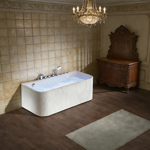 Baignoire autoportante en surface solide pour adultes, idéale pour la maison et l'hôtel, baignoire de salle de bain chaude - Product Image 2