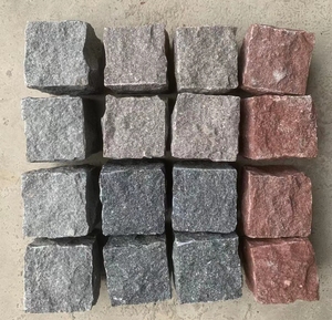 प्राकृतिक स्प्लिट ग्रीन ग्रे ब्राउन लाल Porfido <span class=keywords><strong>Porphyry</strong></span> भूनिर्माण घन पत्थर Cobblestone पेवर्स - Product Image 4