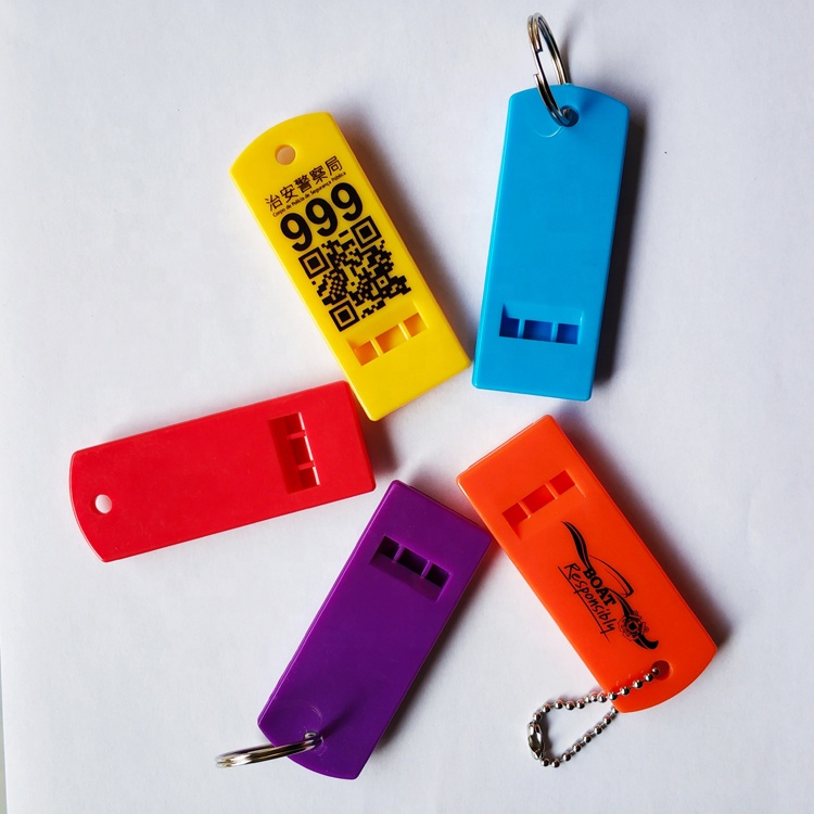 Лидер продаж 2020, цветной пластиковый свисток для рекламных продуктов