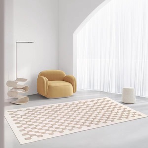 <span class=keywords><strong>Alfombra</strong></span> de mesa de centro a cuadros Retro resistente a las manchas de primera calidad, <span class=keywords><strong>alfombra</strong></span> antideslizante de 10mm de espesor para sala de estar, oficina, estudio en casa - Product Image 3