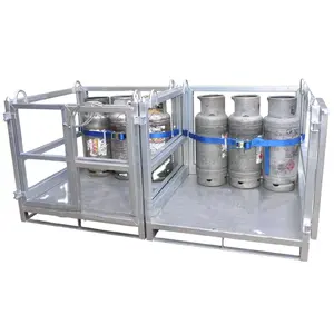 <span class=keywords><strong>Cage</strong></span> de transport empilable bouteille de gaz bouteille d'oxygène <span class=keywords><strong>cage</strong></span> de stockage pour chariot élévateur pliable stockage palette <span class=keywords><strong>cage</strong></span> de distillation - Product Image 1