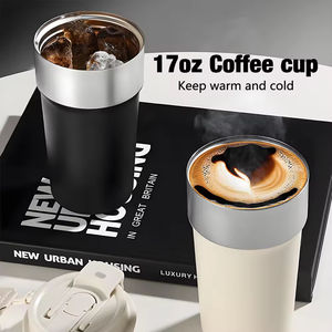 Vaso Térmico Verde Personalizado para Viajes al Aire Libre, Taza de Café de Viaje de 17 oz con Tapa Abatible, 2 Formas de Beber, Vaso Aislado de Acero Inoxidable - Product Image 2