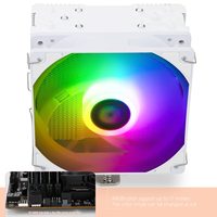 Ventilateur de refroidissement Thermalright Assassin King 120 SE blanc ARGB avec 5 caloducs en cuivre pour processeur (PC)