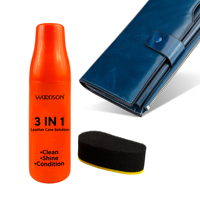 All-in-One Lederreinigungs- und Poliermittel Feuchtigkeitsspendende Pflege für Möbel Schuhe Autoinnenraum