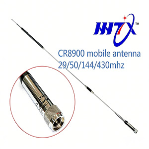 Antenne de voiture quadri-bande-antenne fouet en acier inoxydable pour radio CB/<span class=keywords><strong>HAM</strong></span>/GMRS, support universel de coffre/lèvre pour camion Jeep SUV véhicule - Product Image 2