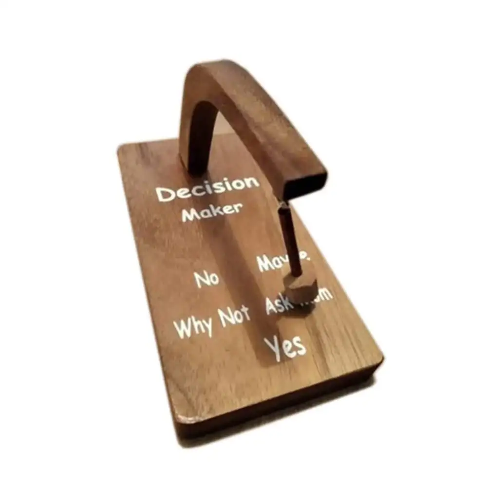 Creative Magnetic Swing Pendolo Decision Desk Gioco da tavolo giocattolo in legno Decision Maker decorazione